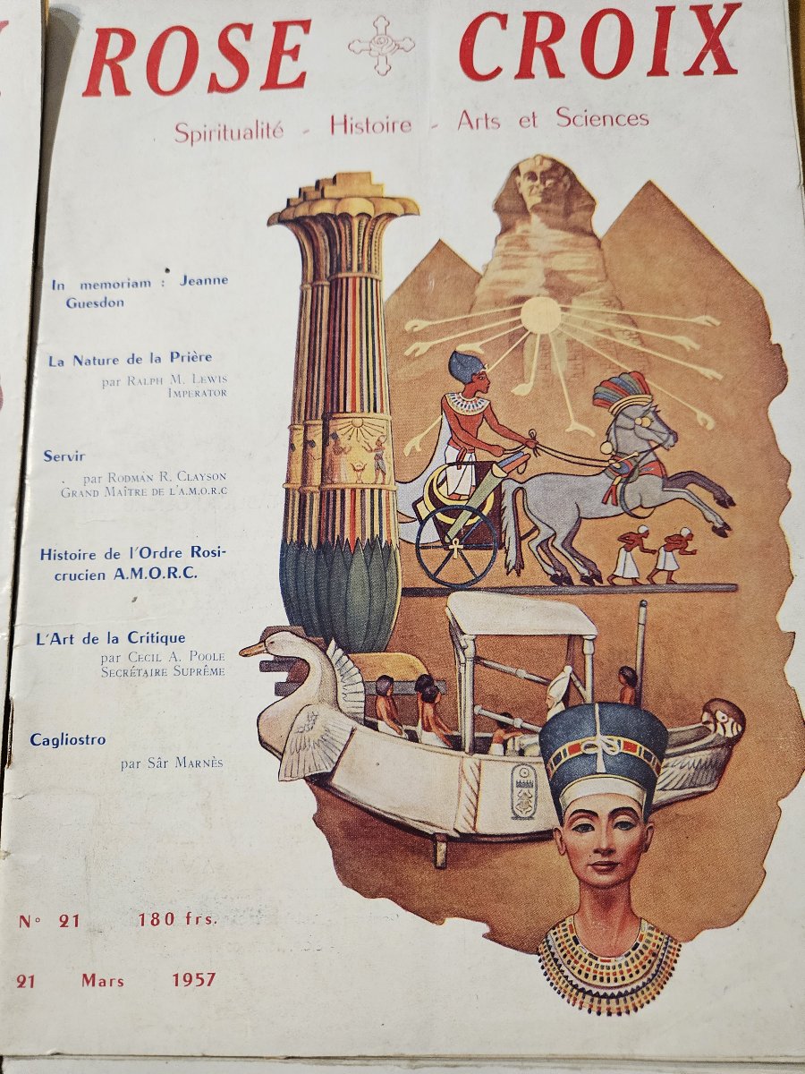8 revues anciennes « Rose Croix » ,et un document sur  la cathédrale de l’âme.-photo-2