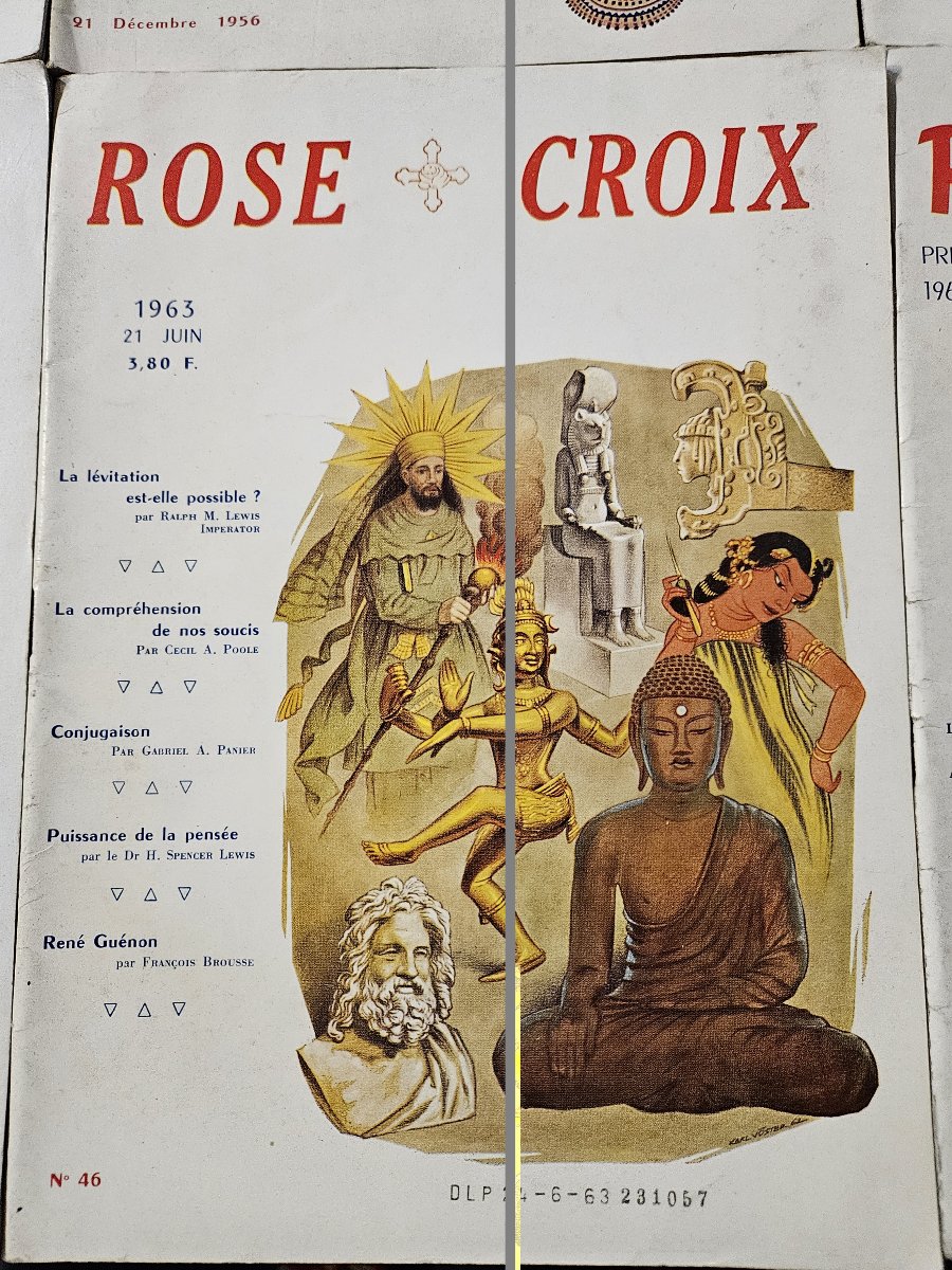 8 revues anciennes « Rose Croix » ,et un document sur  la cathédrale de l’âme.-photo-3