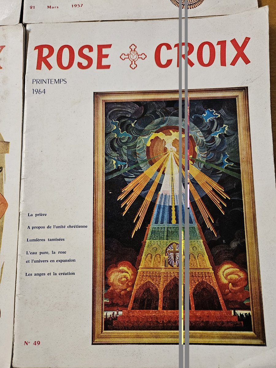 8 revues anciennes « Rose Croix » ,et un document sur  la cathédrale de l’âme.-photo-4