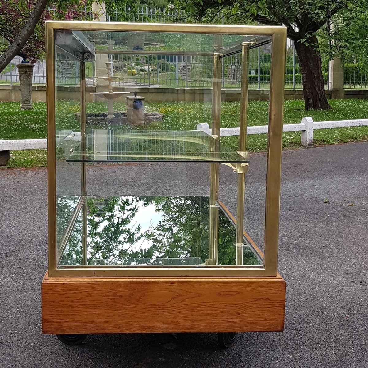   Brass Store Counter Display Case—early 20th Century.-photo-2