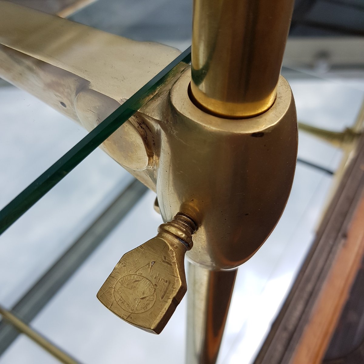   Brass Store Counter Display Case—early 20th Century.-photo-6