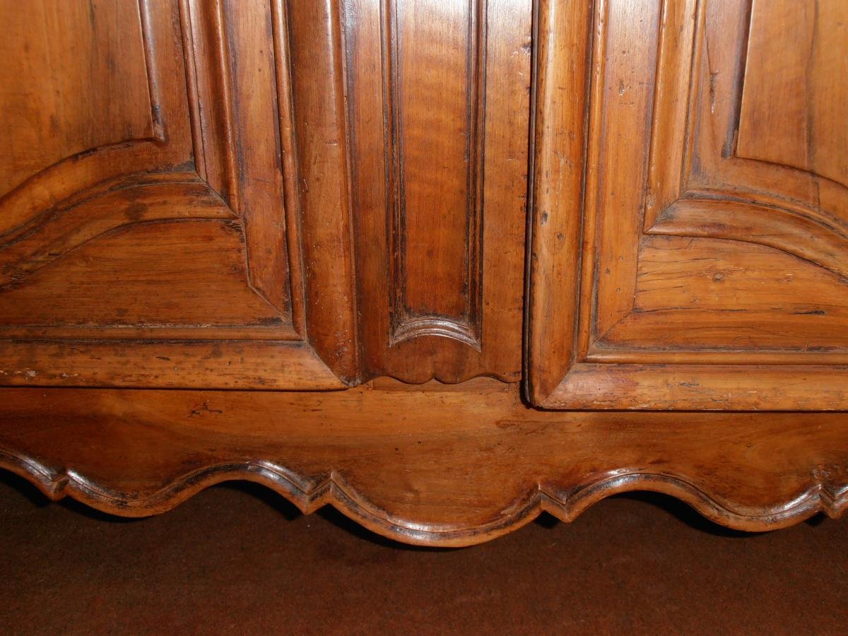 Wardrobe In Walnut Wood " Ile De France" From The Eighteenth Century.-photo-8