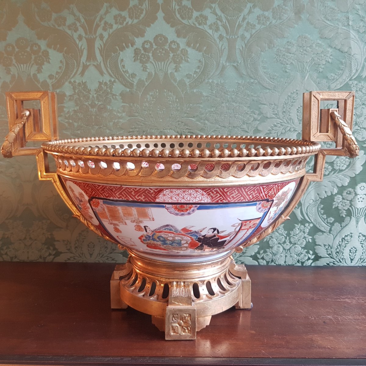 Porcelain Cup Imari Gilt Bronze Mount - XIX Century.-photo-7