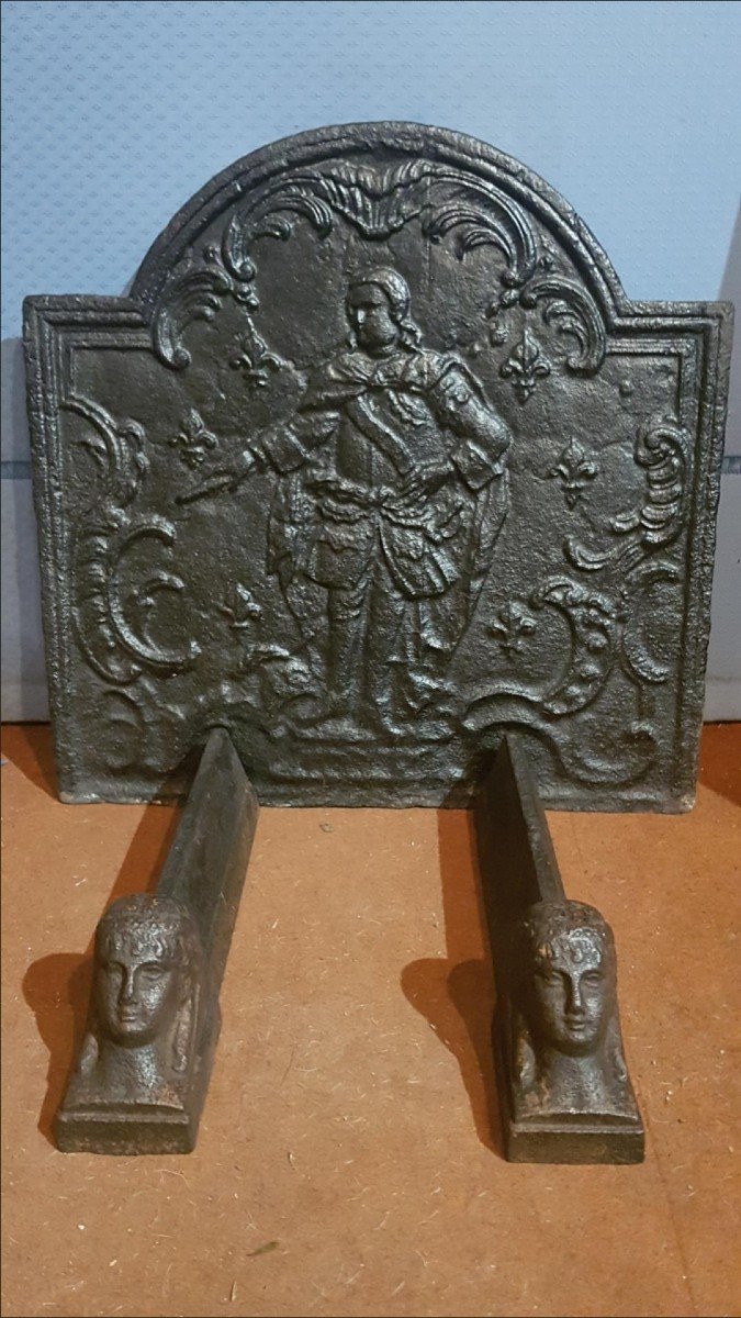 XIX Century Fireplace Plate 53cm X 53 Cm.