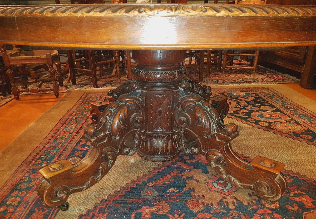 Large Dining Room In The Spirit Of Hunting From The End Of The XIXth Century.-photo-4