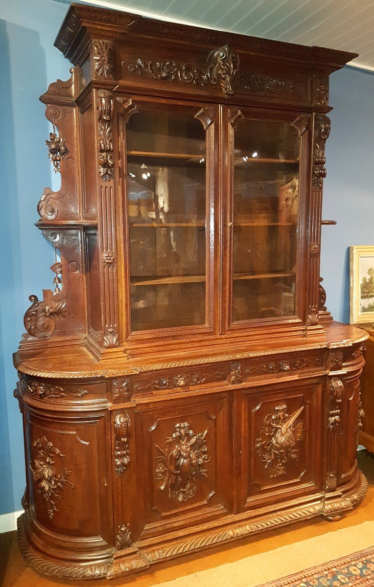 Large Dining Room In The Spirit Of Hunting From The End Of The XIXth Century.