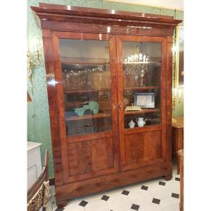 Large Mahogany Bookcase From The Restoration Period.