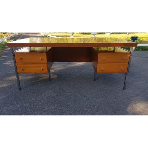 Bureau Plat Design Italien Vers 1970.