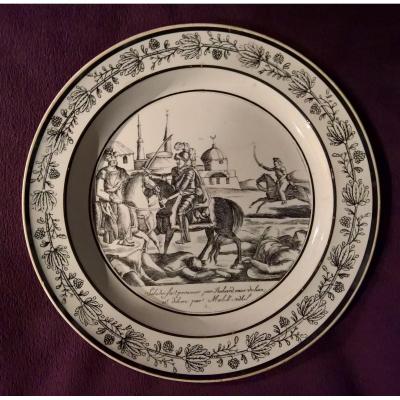 Assiette En Faience Fine De Choisy.