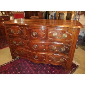 Regency Period Commode In Walnut.