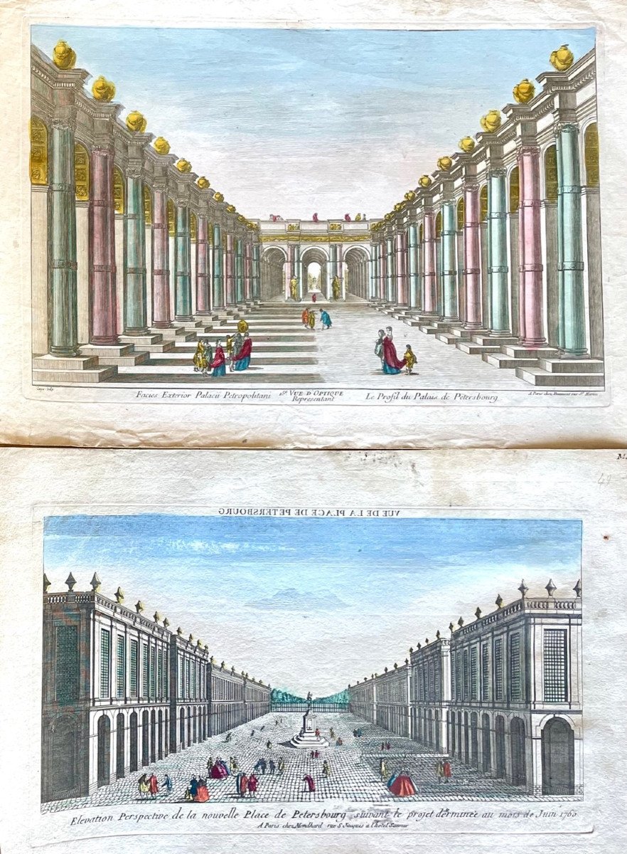 Saint-petersburg, Pair Of Optical Views