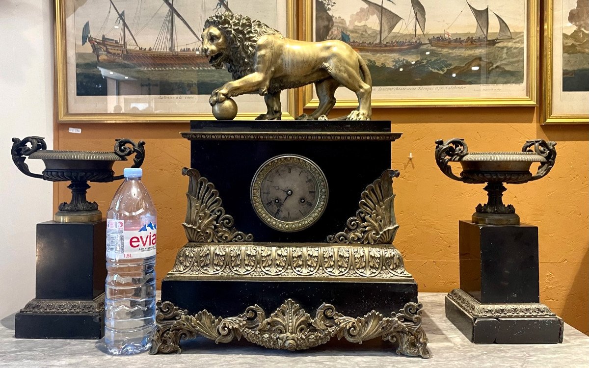 Spectaculaire Garniture Au Lion Des Medicis-photo-2