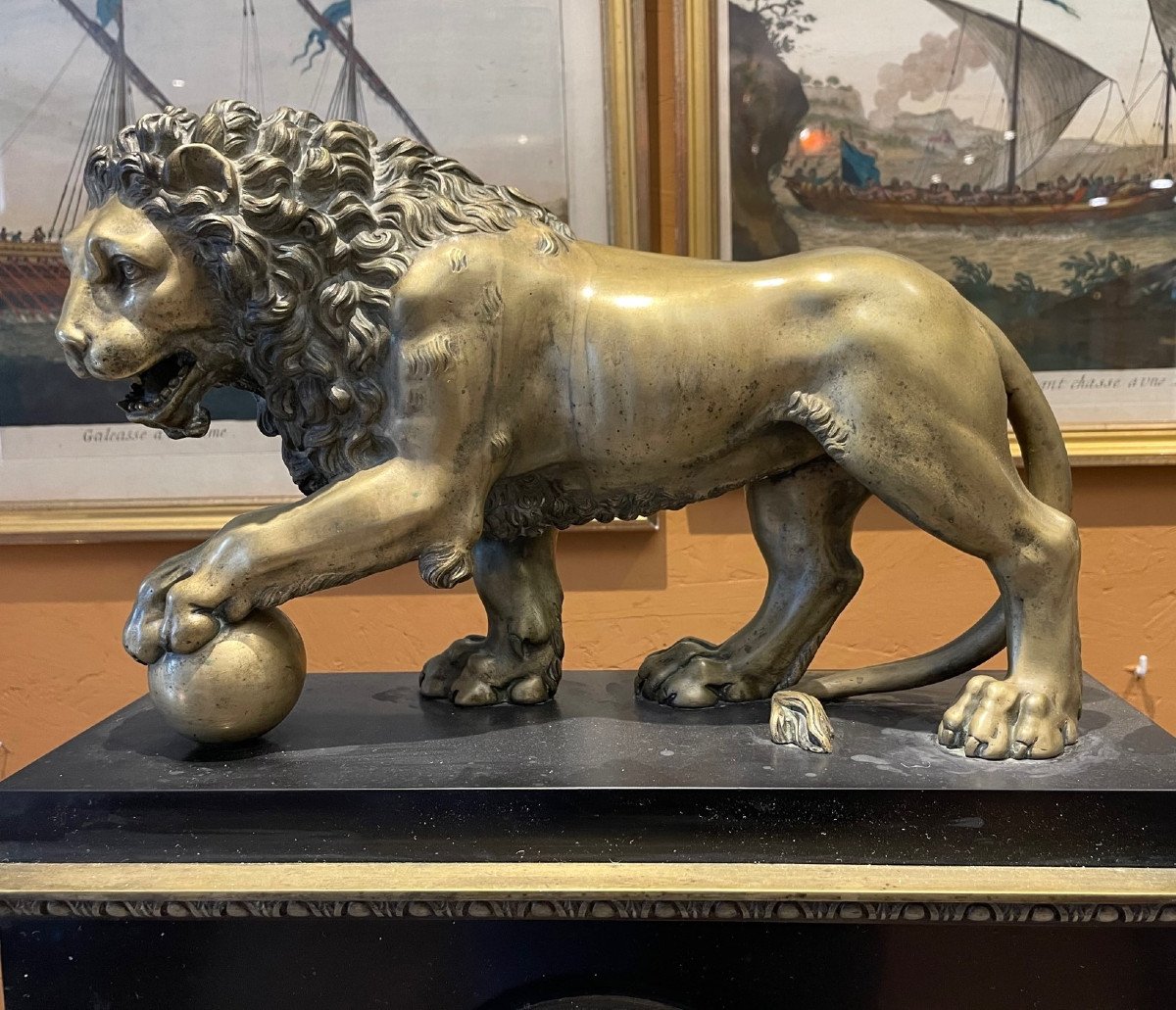 Spectaculaire Garniture Au Lion Des Medicis-photo-1