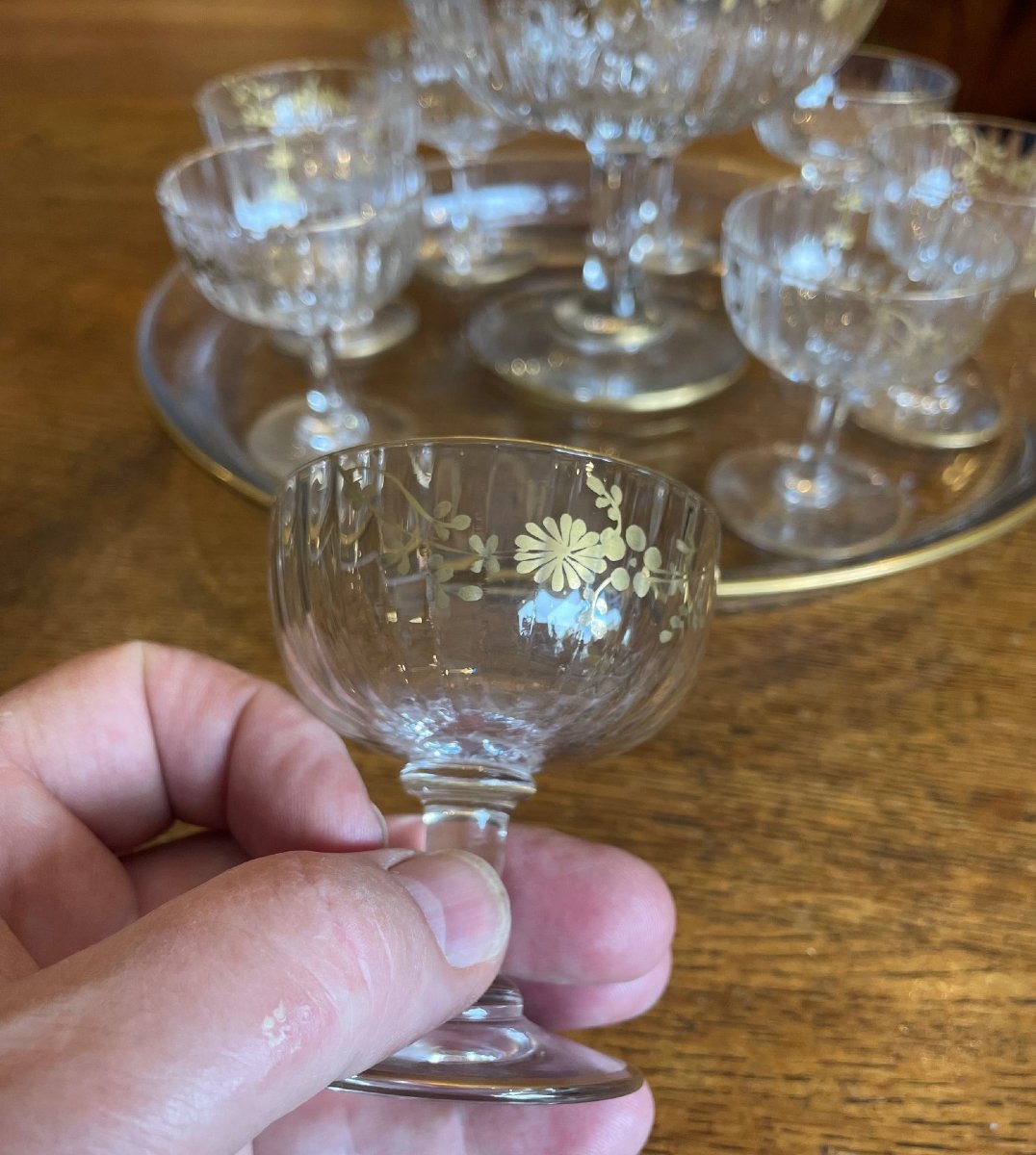 Gold Crystal Punch Set-photo-2
