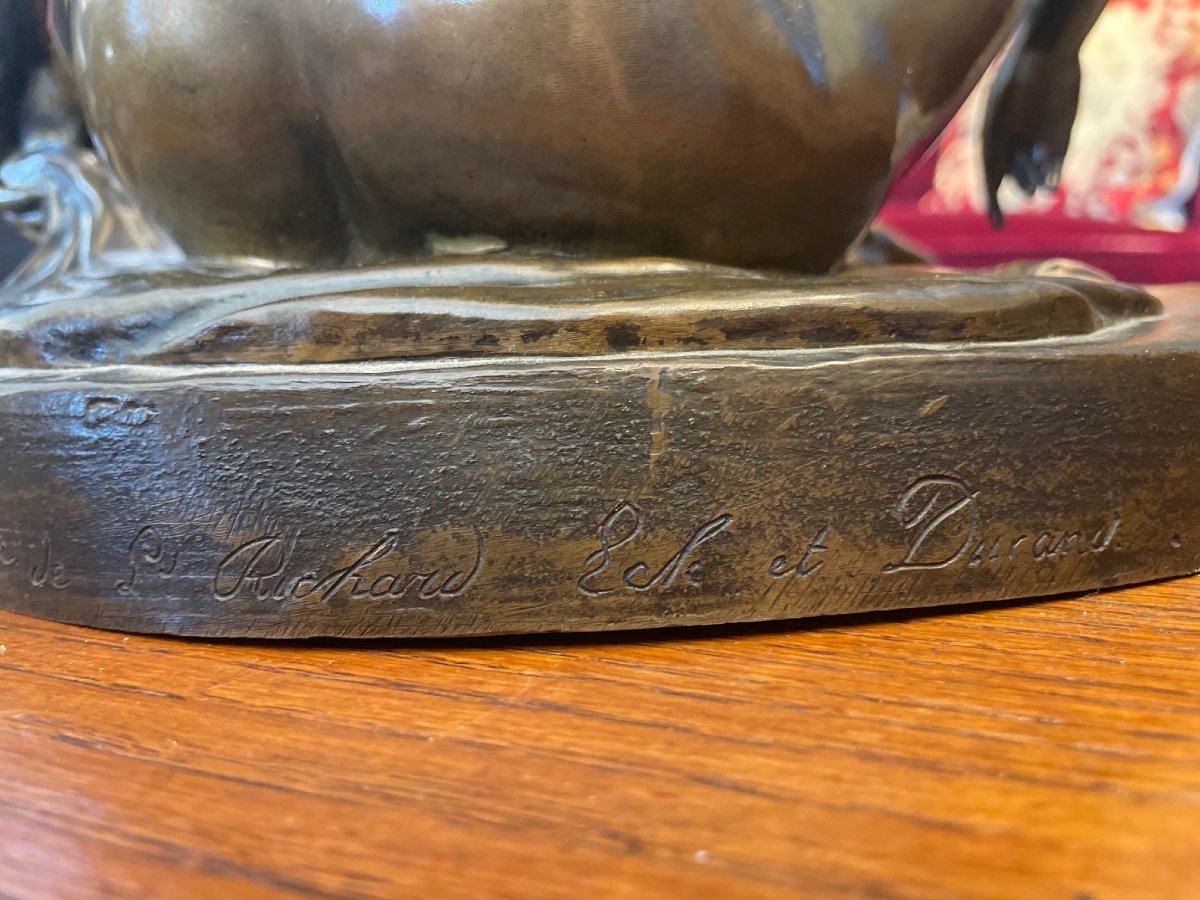 Venus Assise, Bronze Vers 1840-photo-1