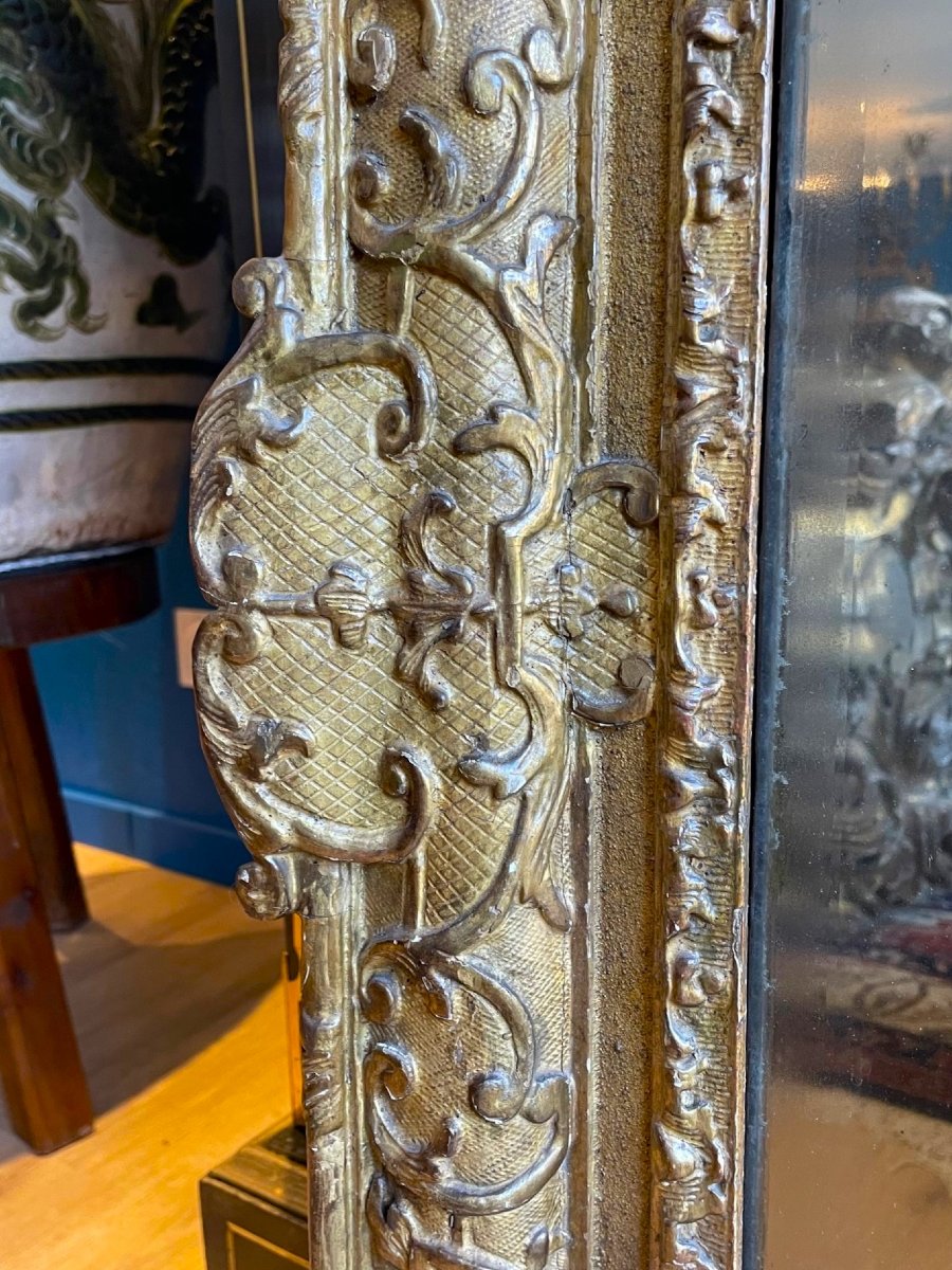 Miroir Regence Aux Attributs Militaires-photo-3