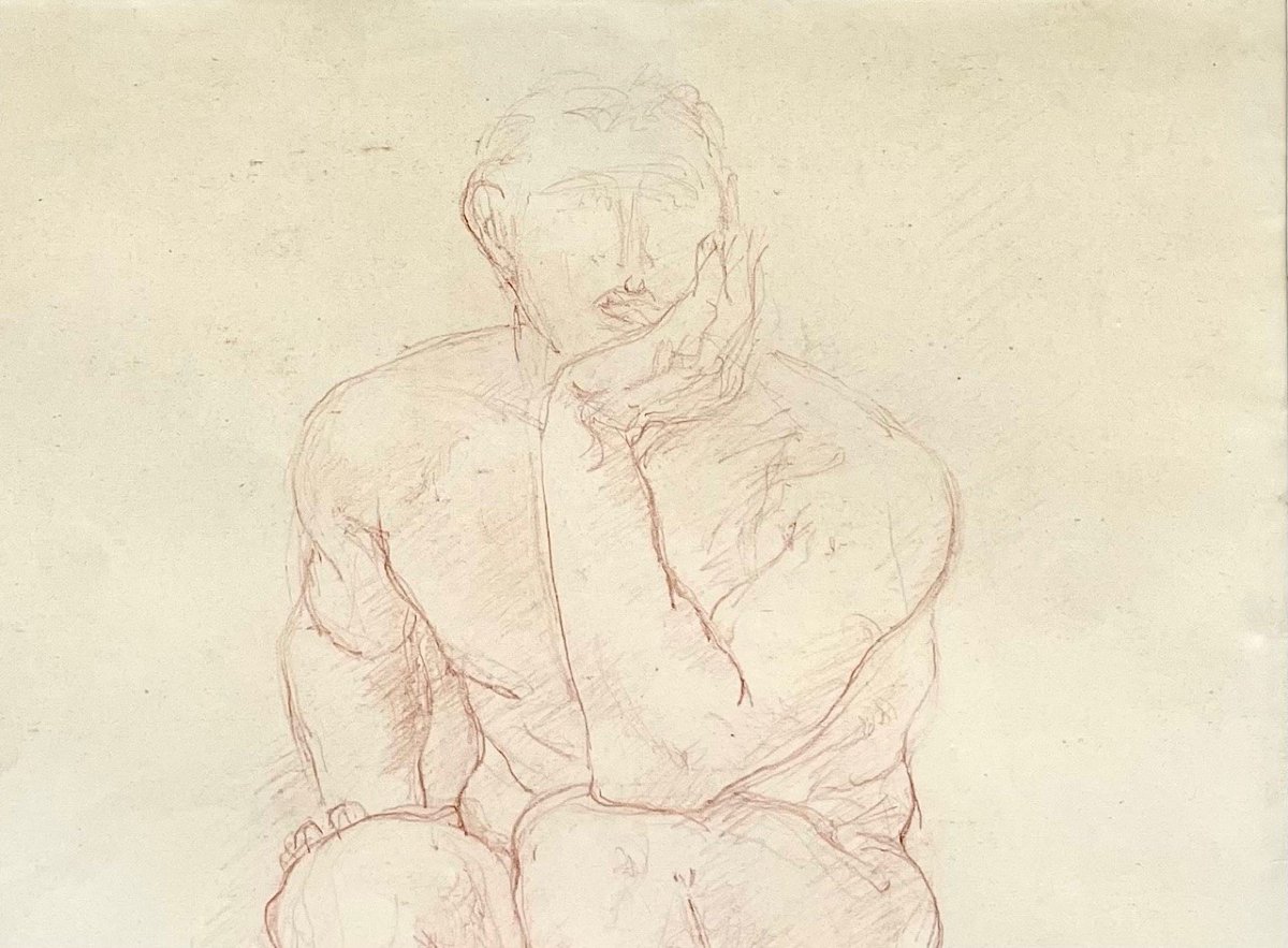 Le Penseur, Dessin De Charles Despiau-photo-4