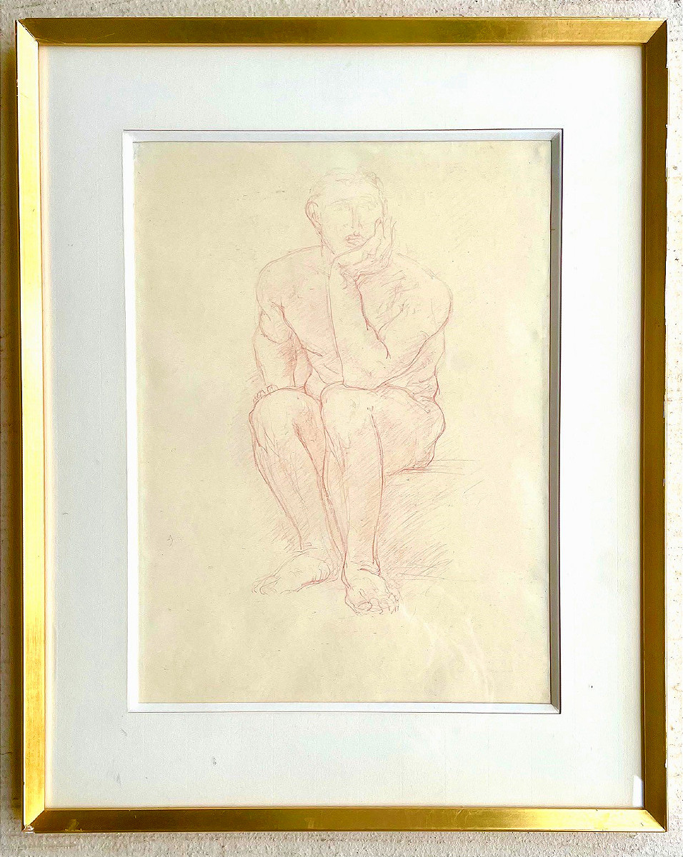 Le Penseur, Dessin De Charles Despiau