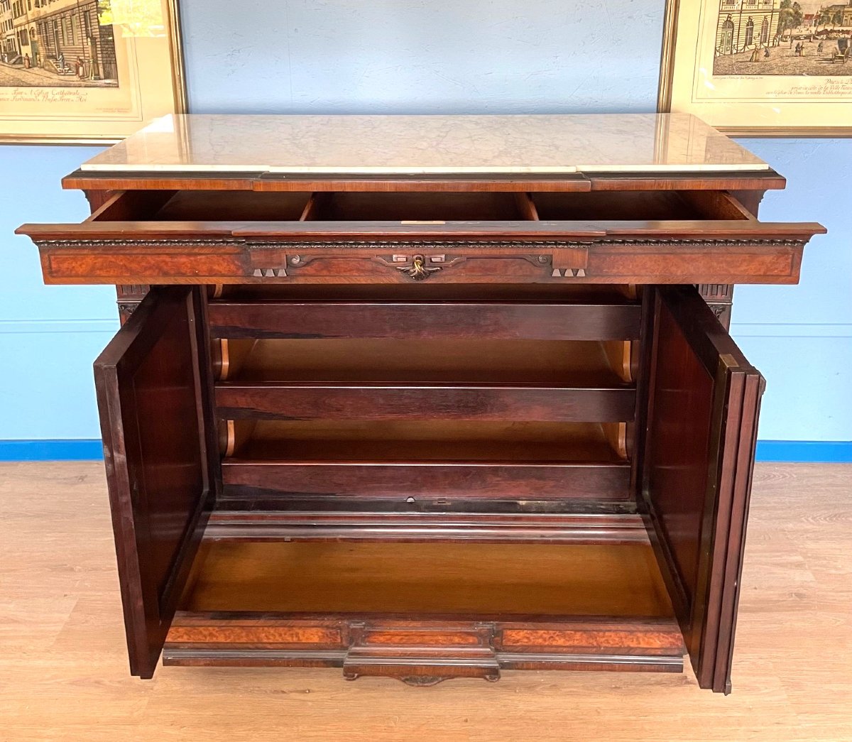 Large Krieger English Chest Of Drawers-photo-3