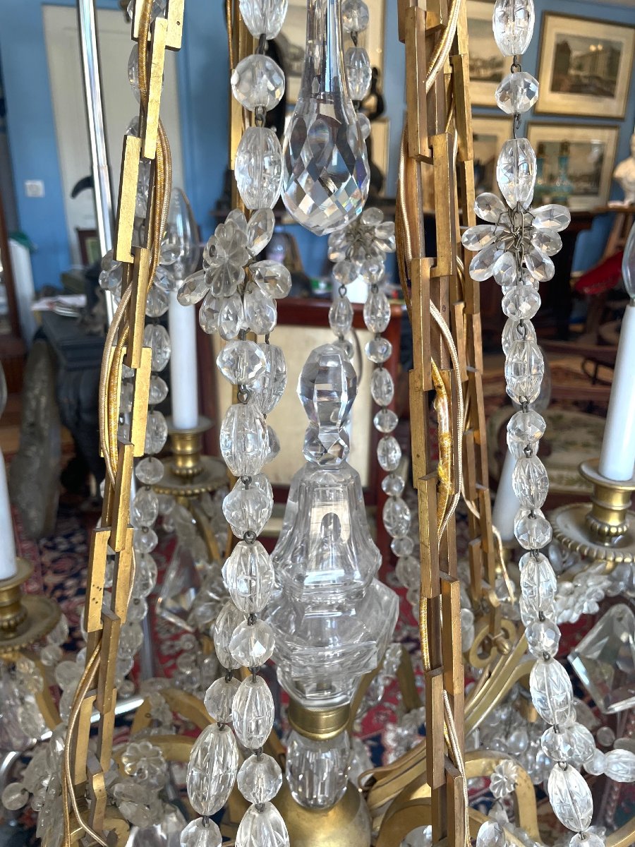 Large Chandelier By Eugene Mottheau-photo-3