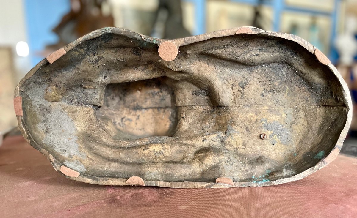 Bronze Wolf Dog, Old Cast-photo-4