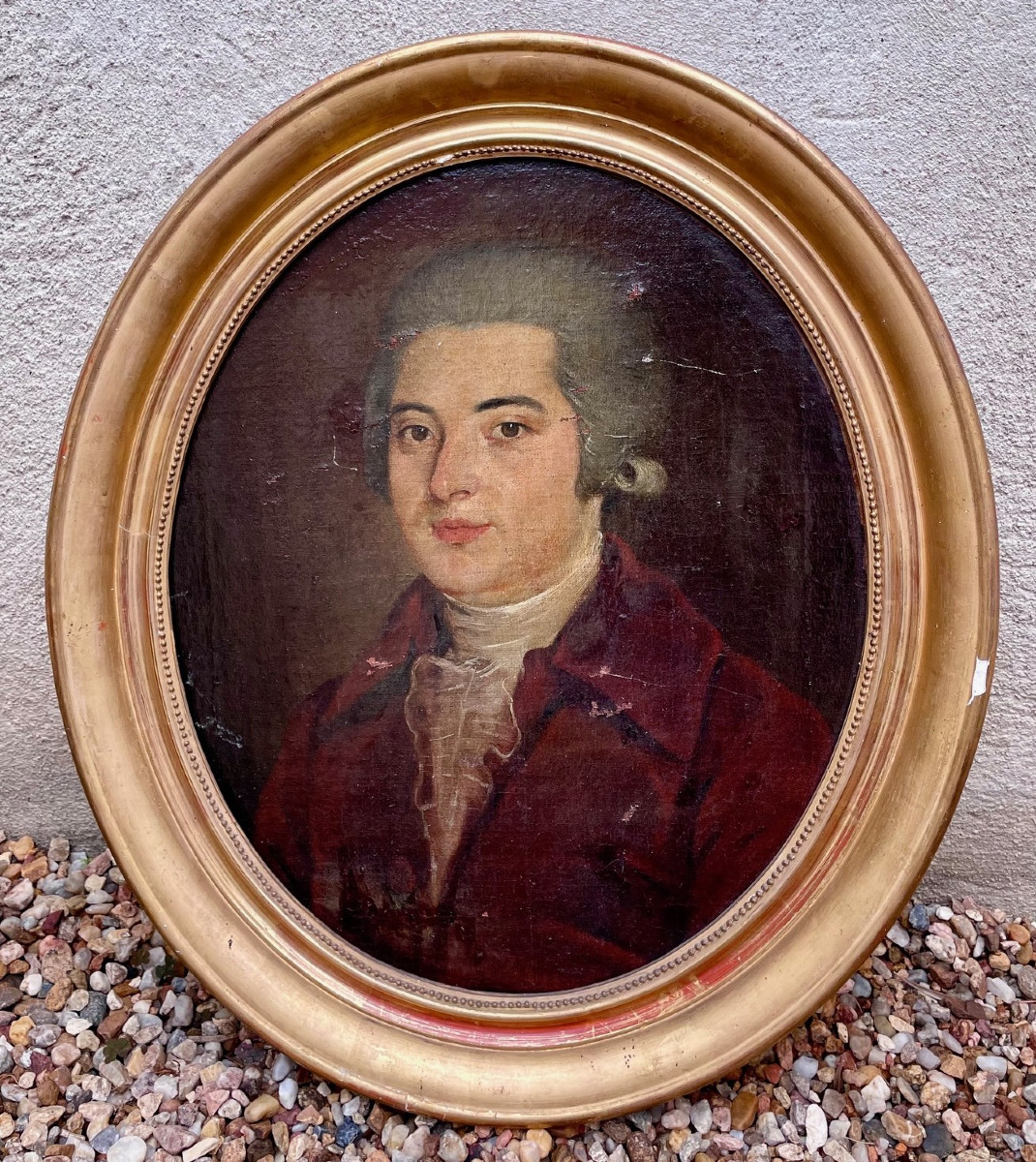 Portrait d&#039;homme, tableau XVIIIeme