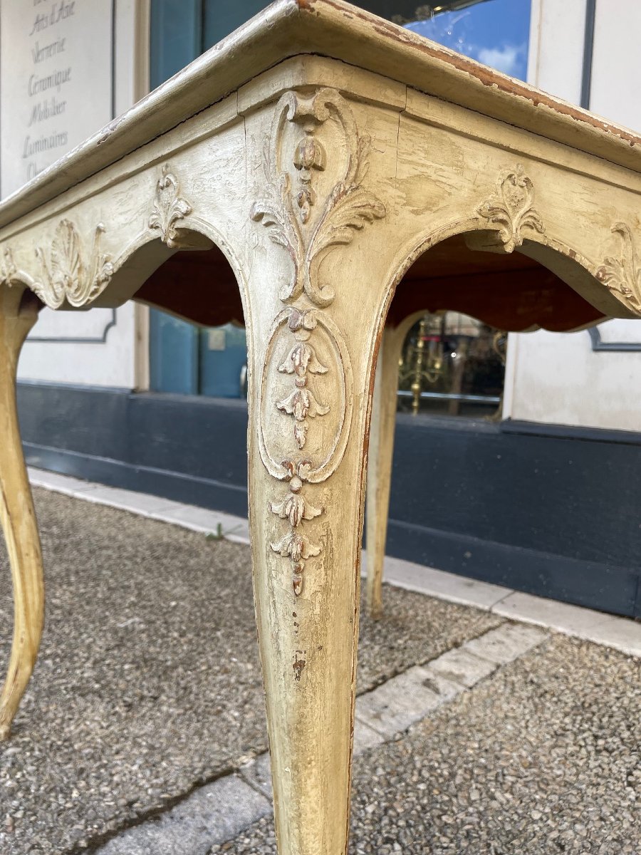 Table de bridge dessus cuir-photo-3