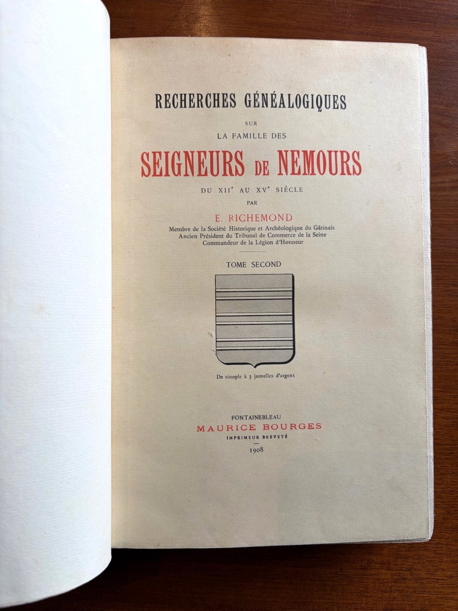 Seigneurs de Nemours, genealogie de Richemond-photo-1