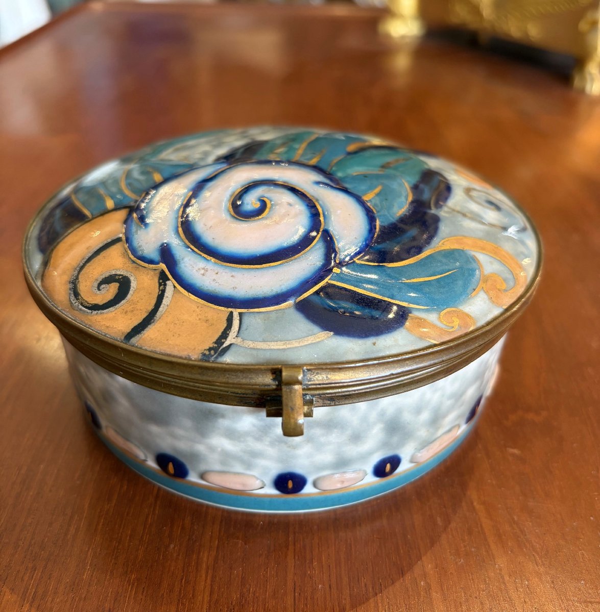Limoges Art Deco Porcelain Taraud Box