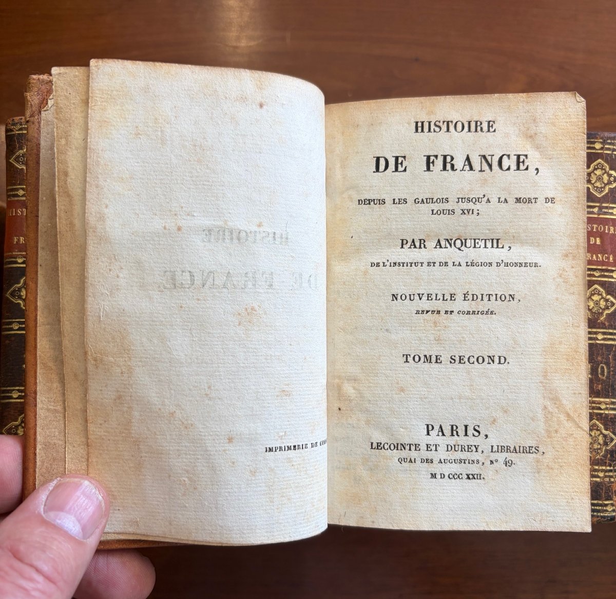 History Of France In 15 Volumes, 1822, Anquetil-photo-2