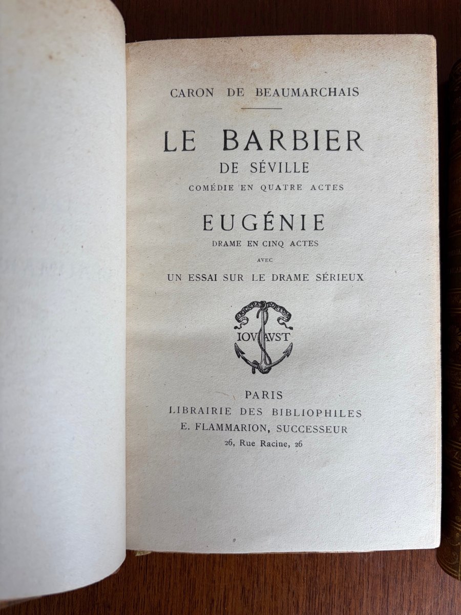 Beaumarchais, Figaro, Le Barbier, Eugenie, edition Jouaust-photo-2