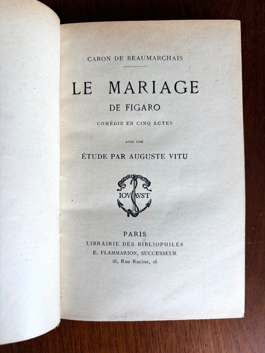 Beaumarchais, Figaro, Le Barbier, Eugenie, edition Jouaust-photo-3