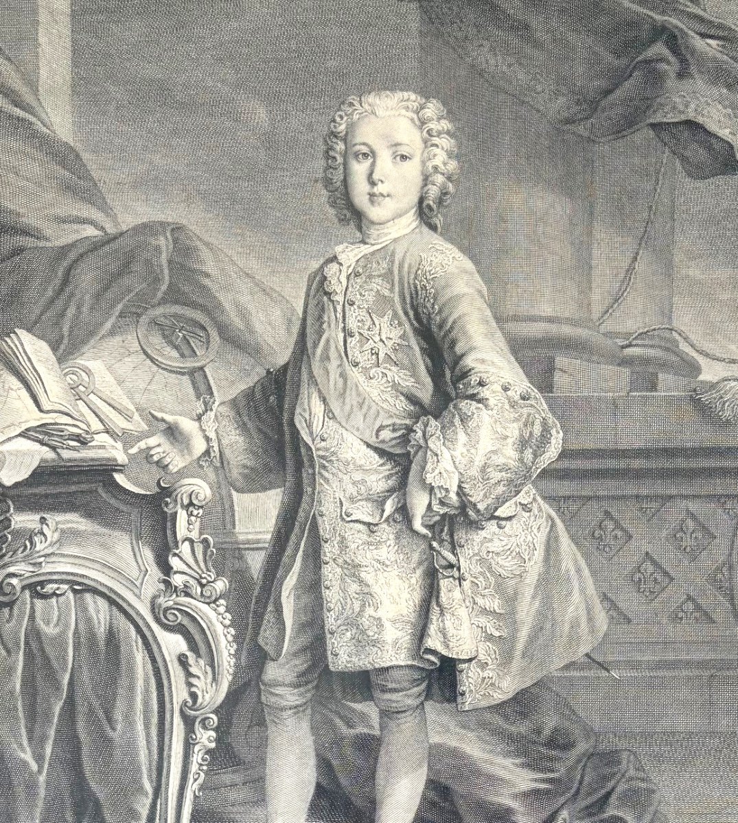 The Dauphin Of France, 18th-century Engraving-photo-2