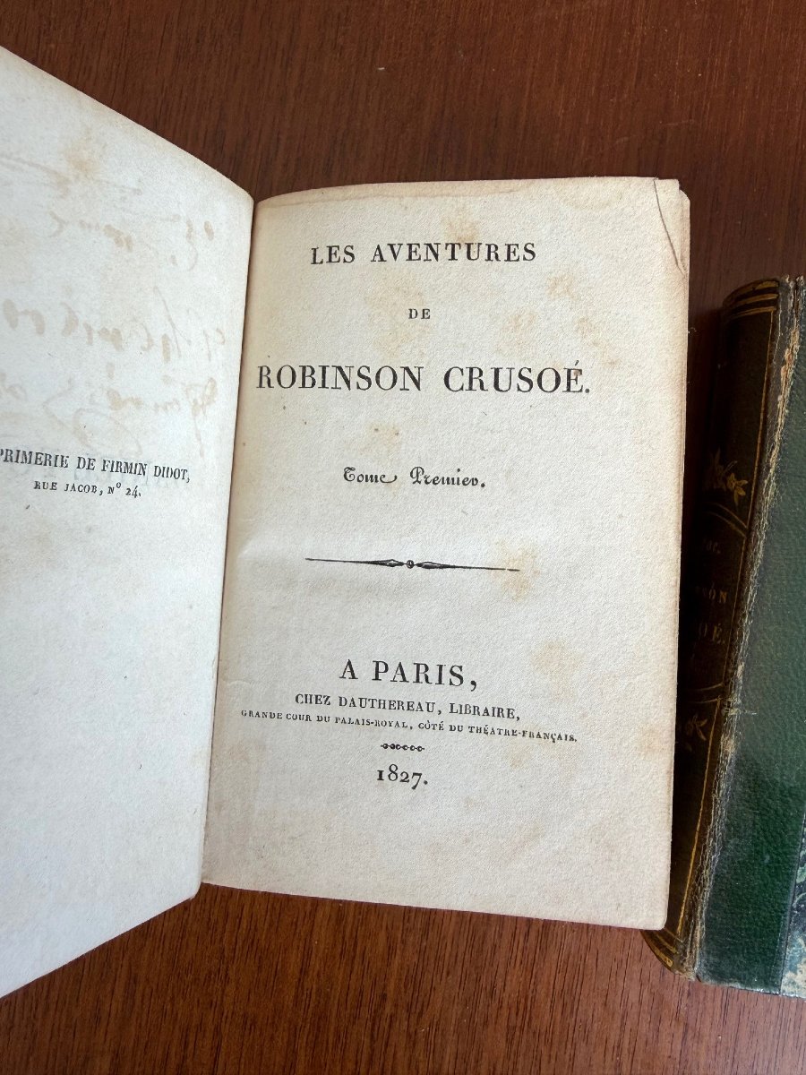 Robinson Crusoe, 1827, With Bookplate-photo-3
