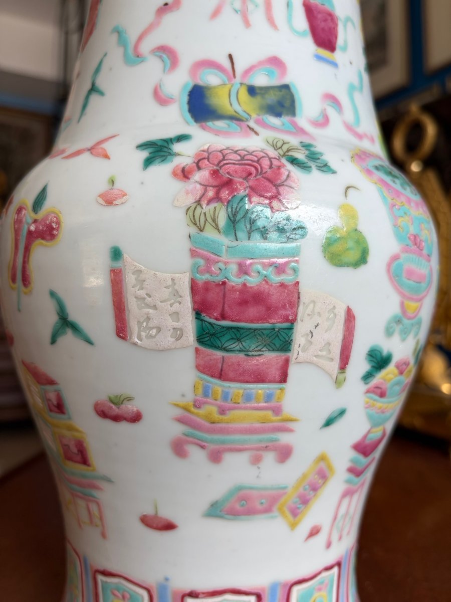 Chinese Vase With Scholars' Artifacts-photo-4