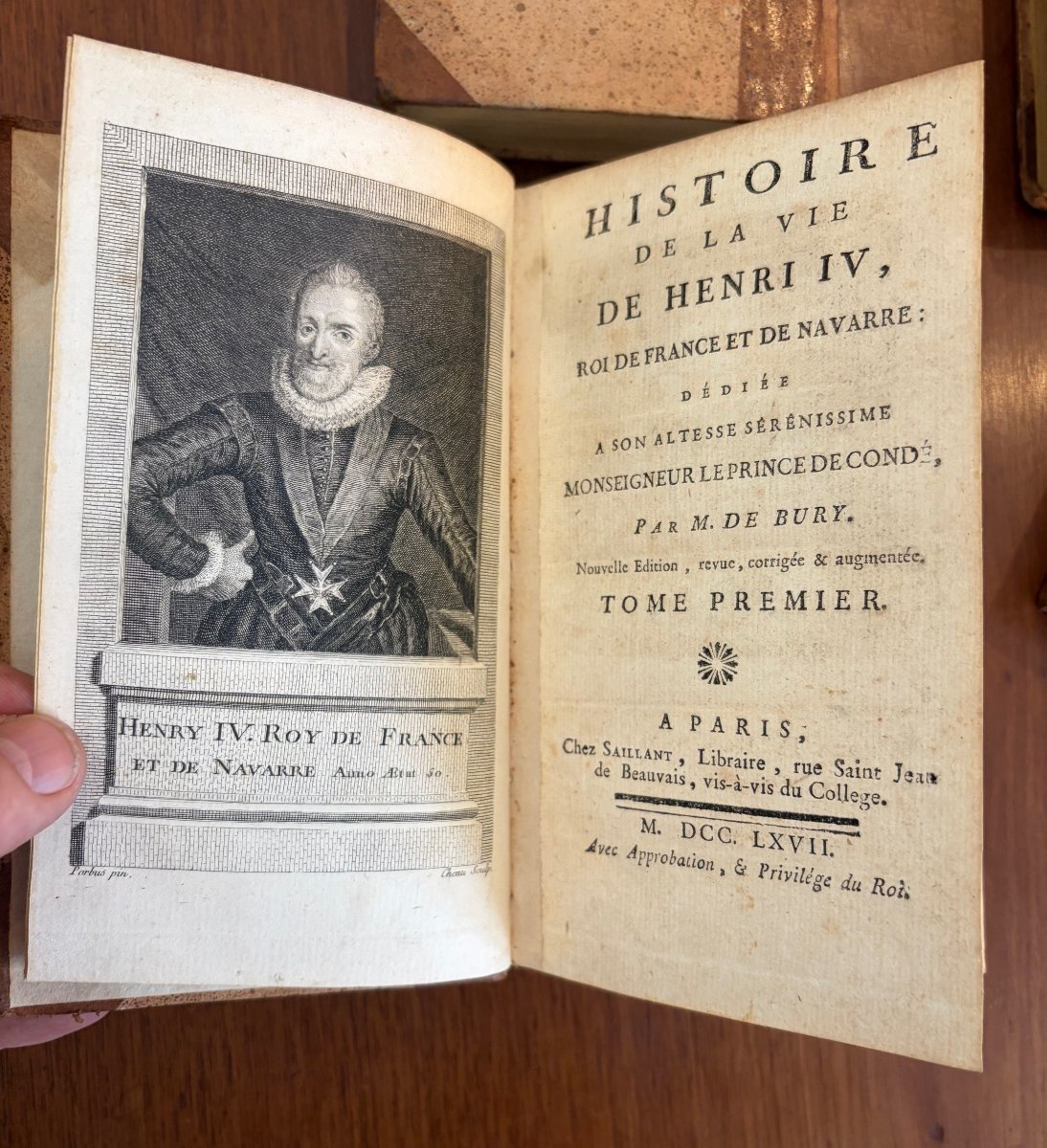 Histoire de la vie d'henri IV, 4 volumes, 1777-photo-2