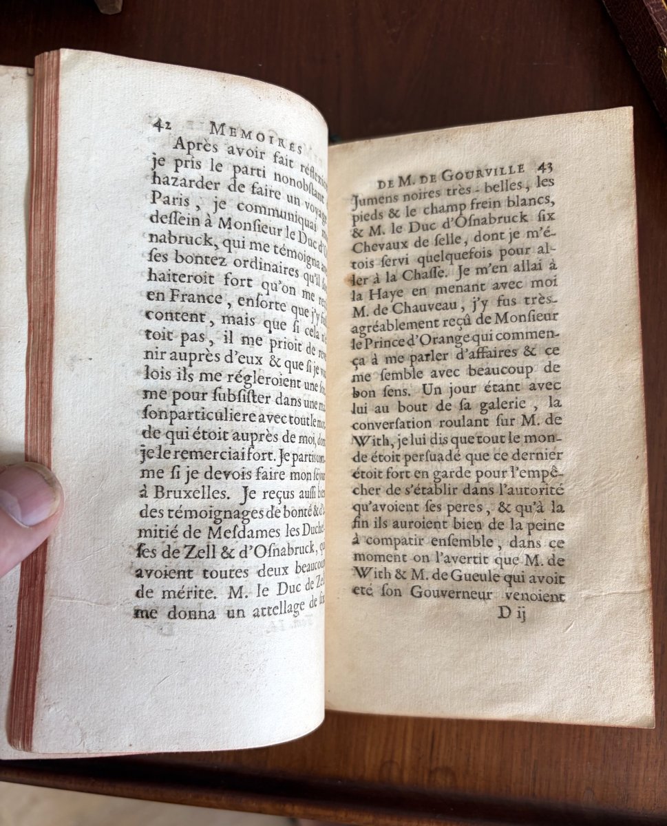 Memoire de Monsieur de Gourville, 1724, deux tomes-photo-1