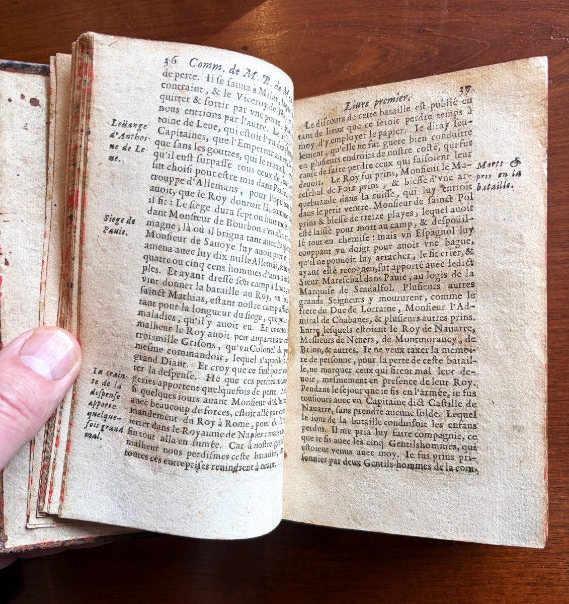 Commentaires de Montluc, 1661, en deux volumes-photo-1