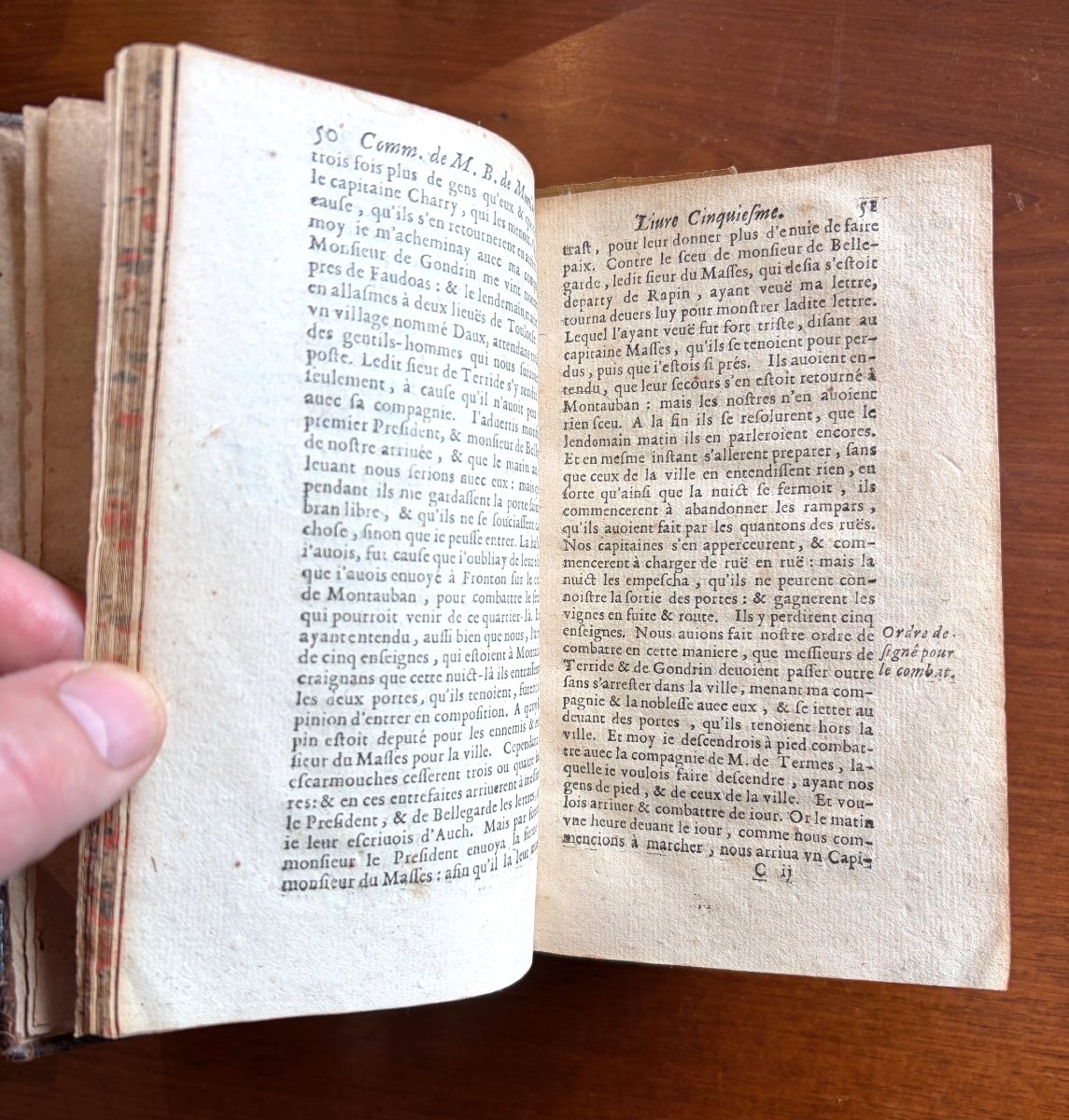 Commentaires de Montluc, 1661, en deux volumes-photo-2