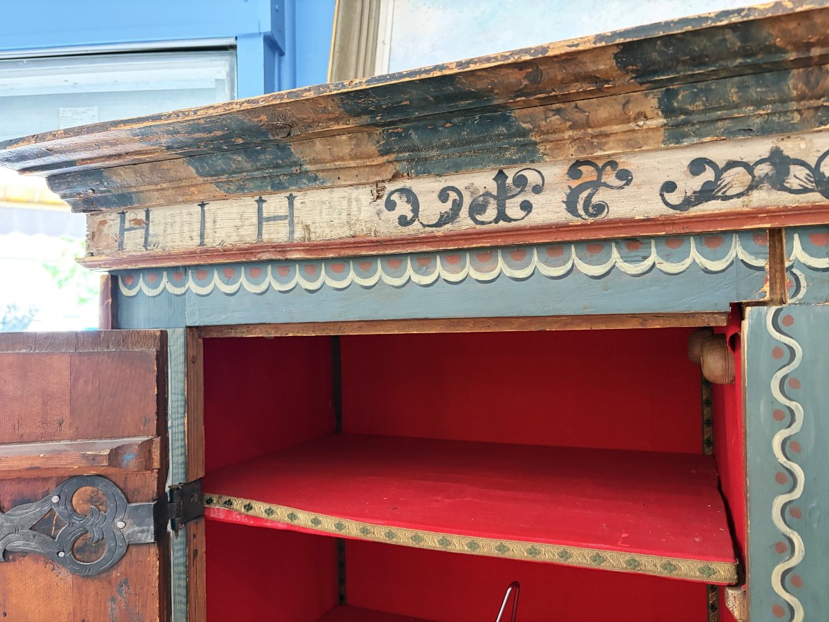 Rara Tyrolean Armoire, 18eme Century-photo-3