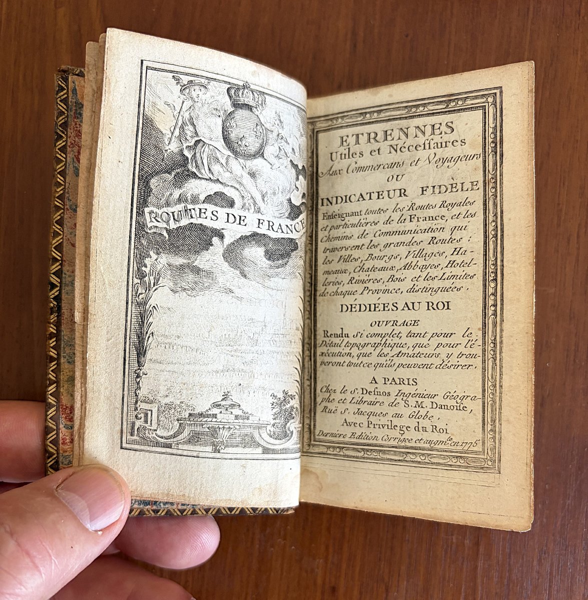 "fidèle Indicateur," Atlas Of French Roads, 1775