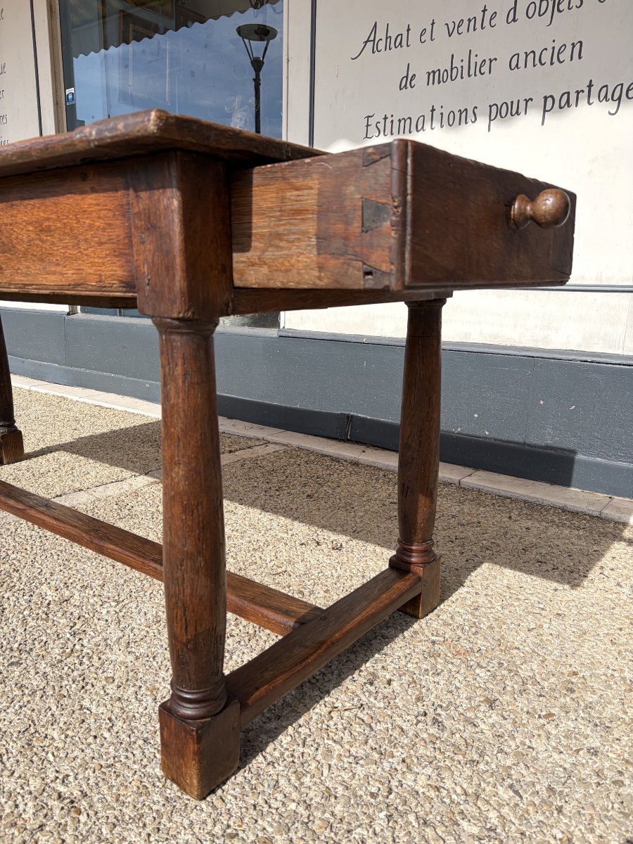 17th-century Oak Table-photo-4