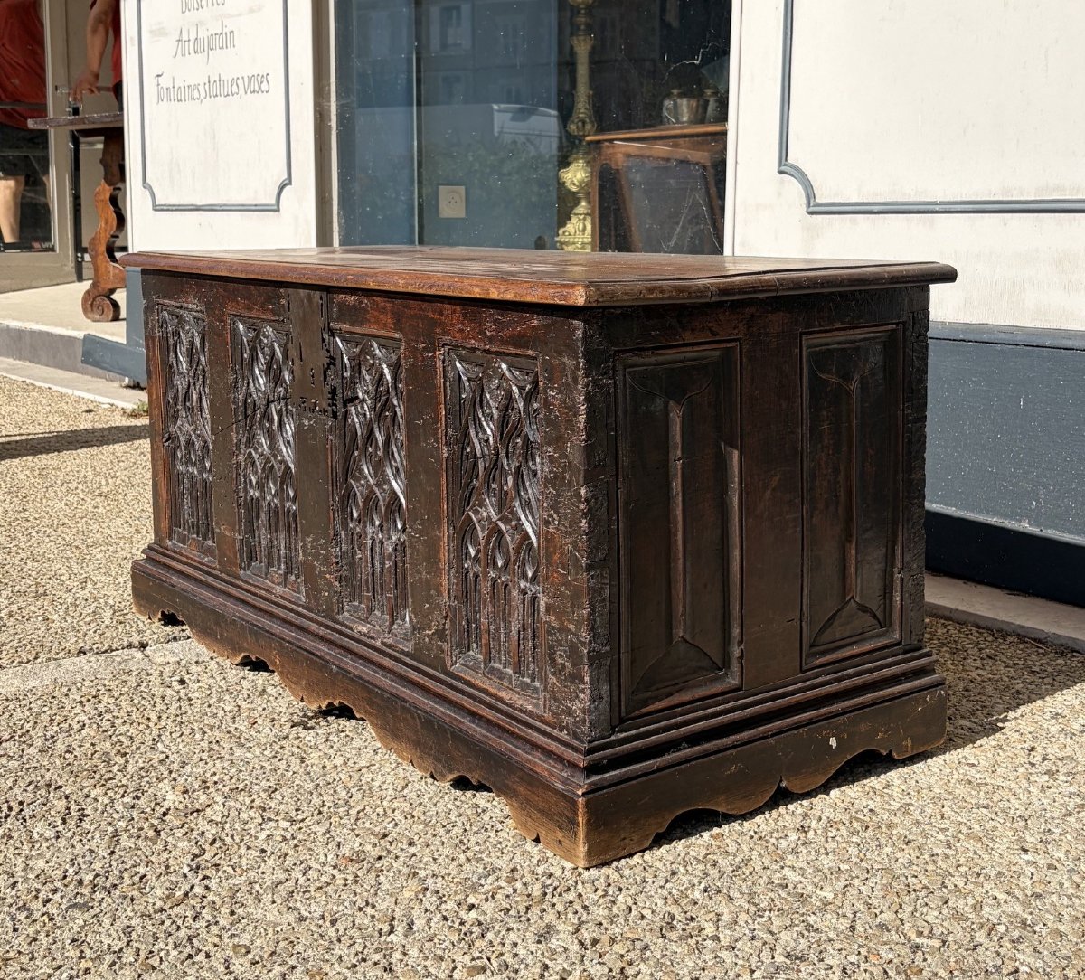 Gothic Walnut Chest-photo-2