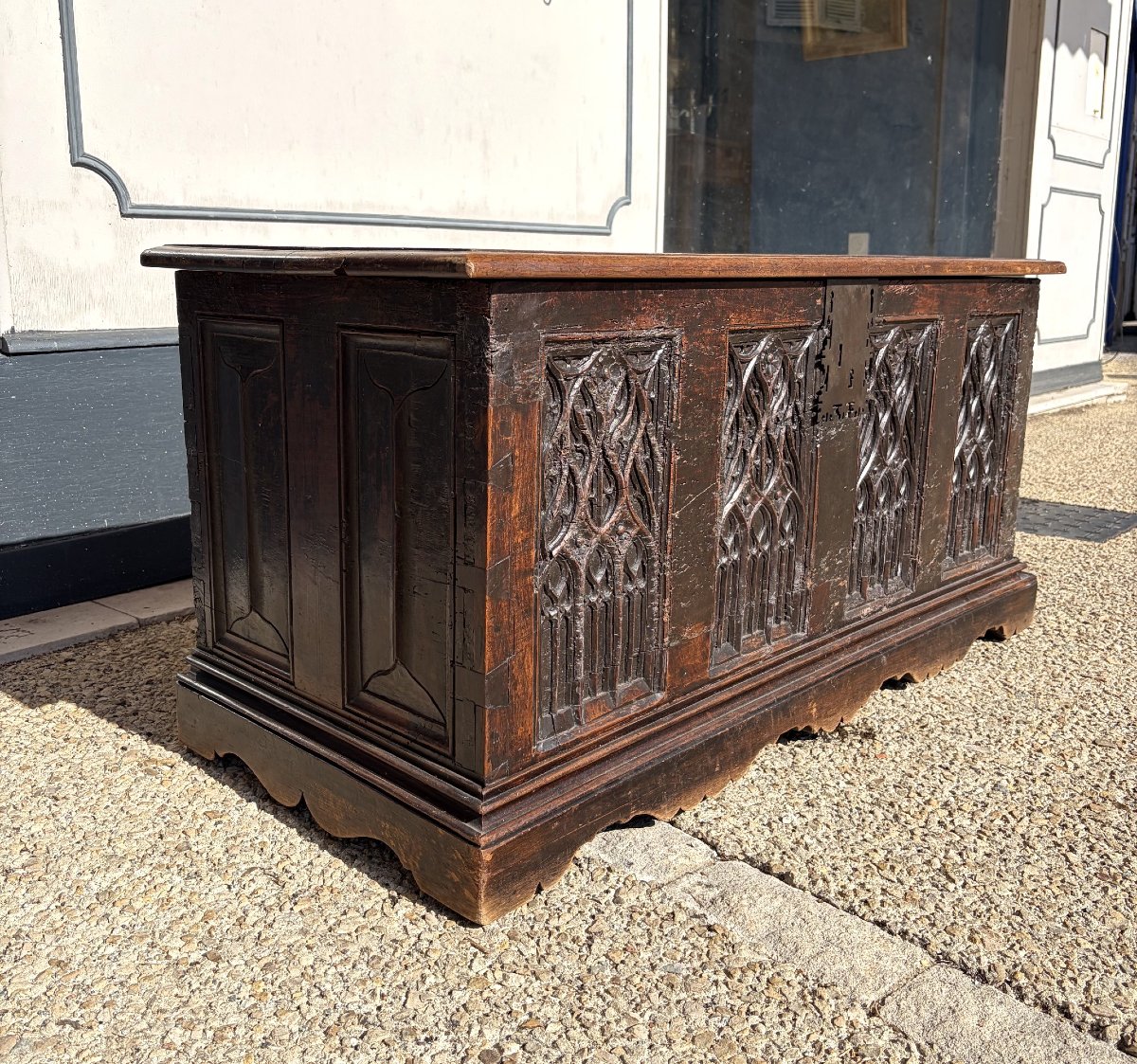 Gothic Walnut Chest-photo-3