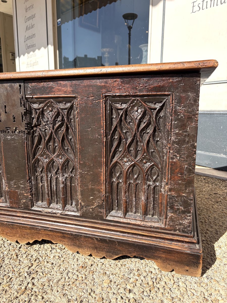 Gothic Walnut Chest-photo-2