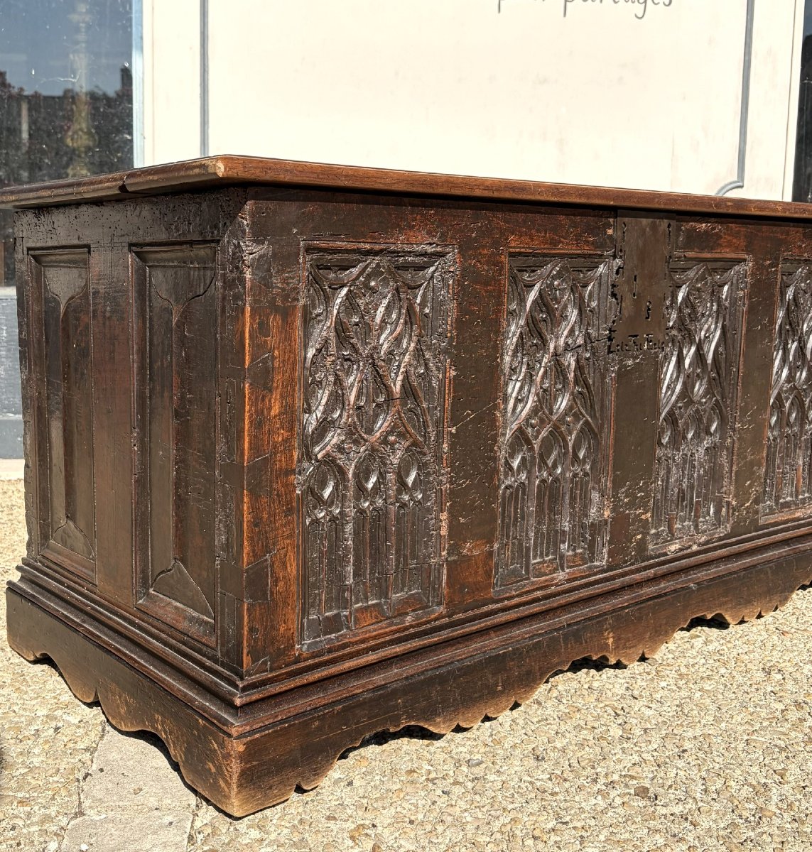 Gothic Walnut Chest-photo-3
