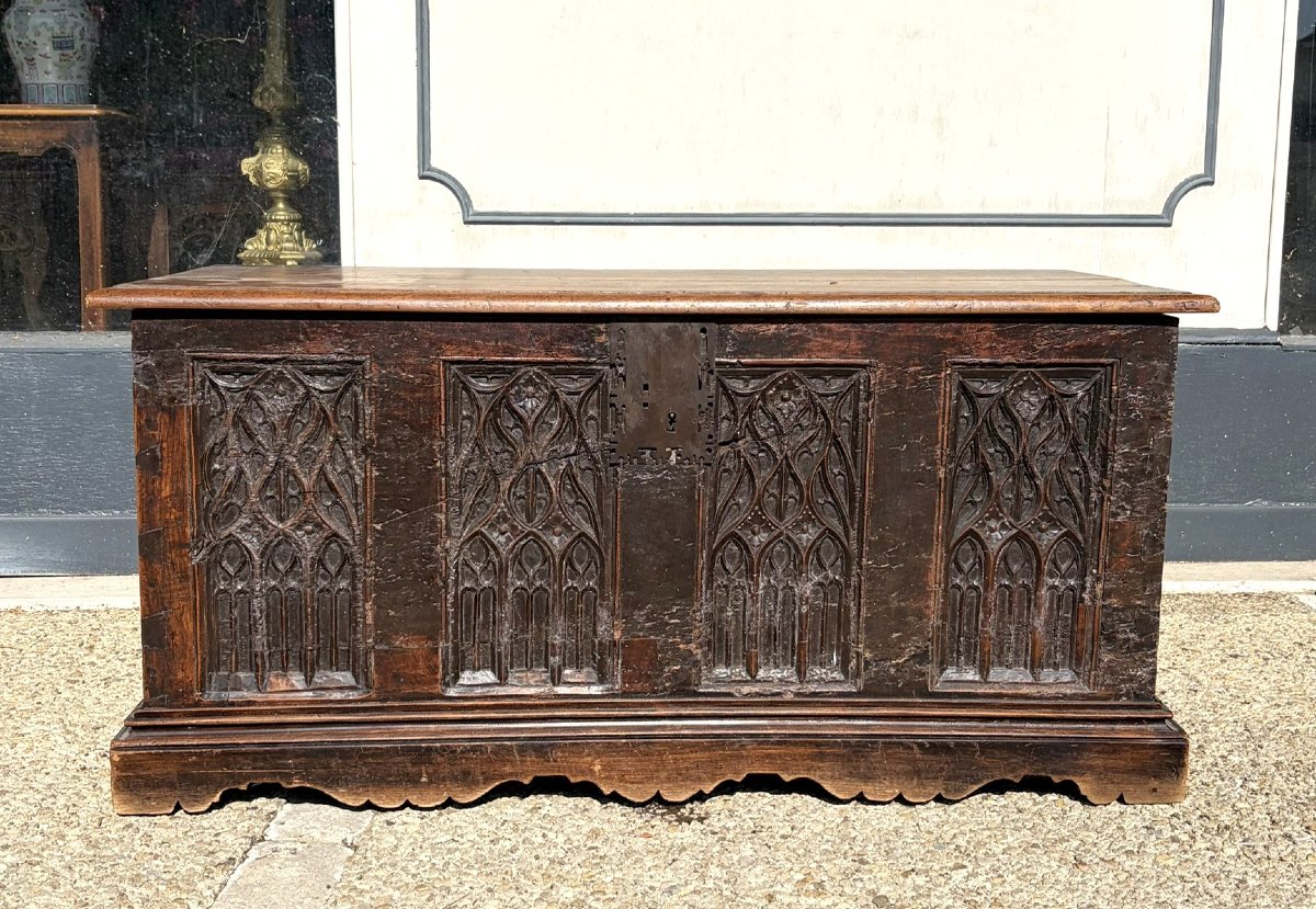 Gothic Walnut Chest