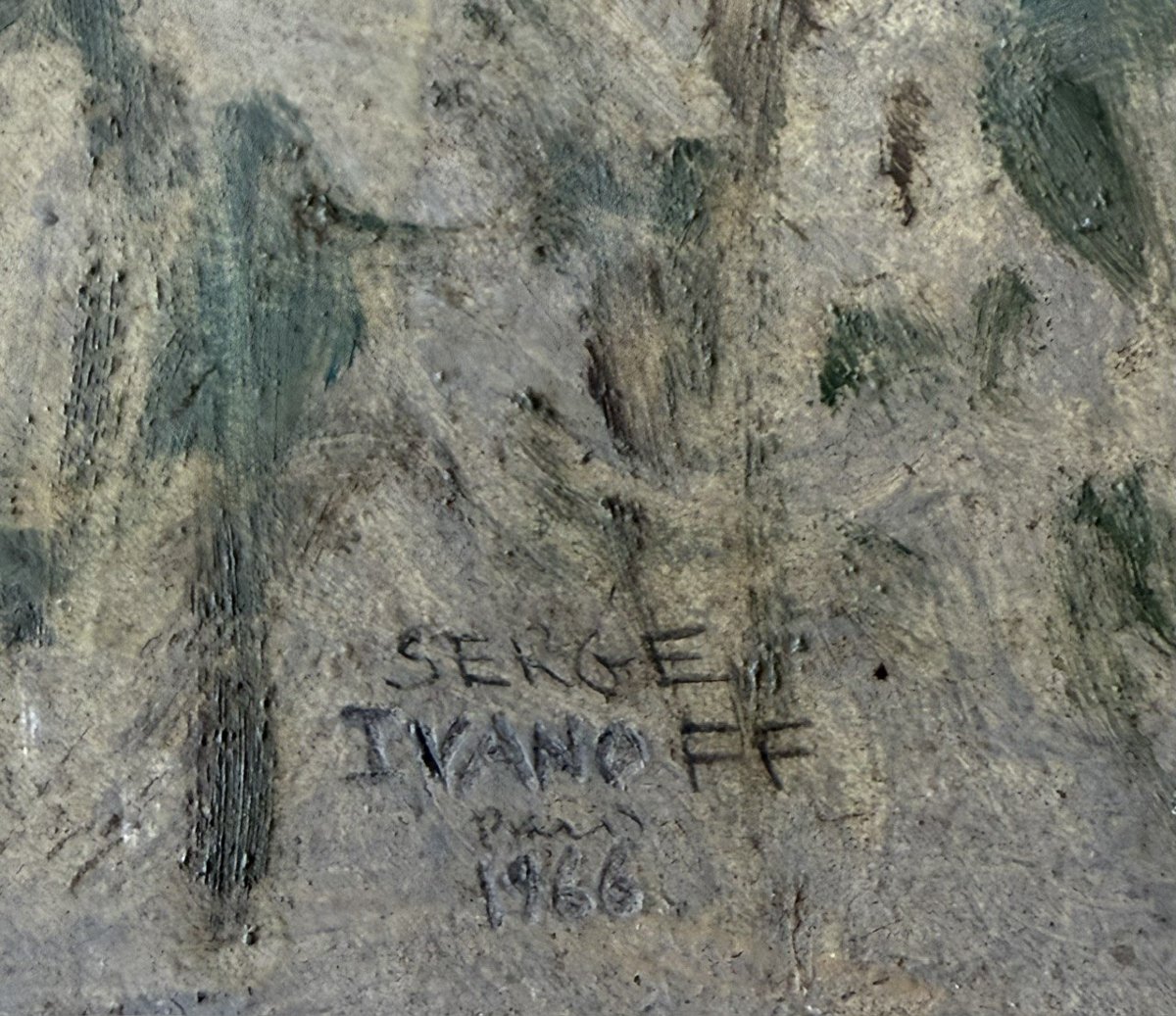Vue de Paris, signée Serge Ivanoff-photo-3