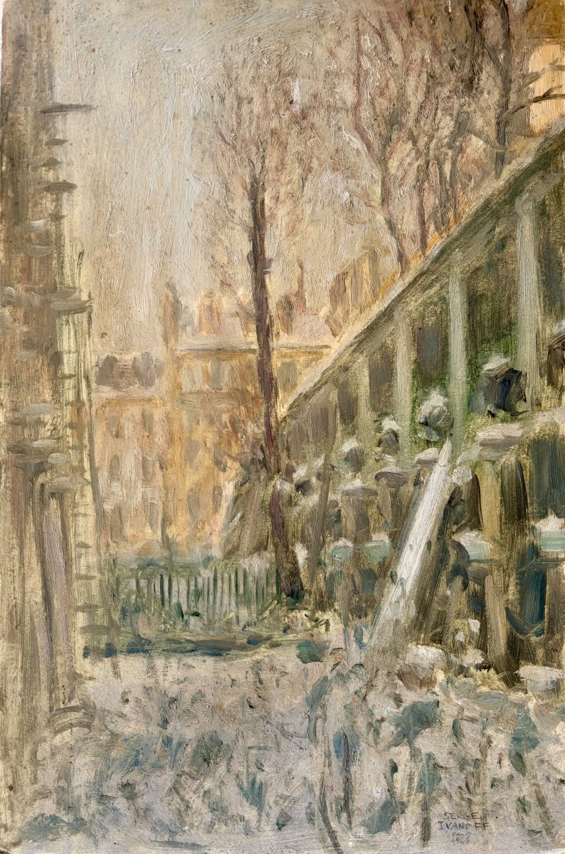 Vue de Paris, signée Serge Ivanoff