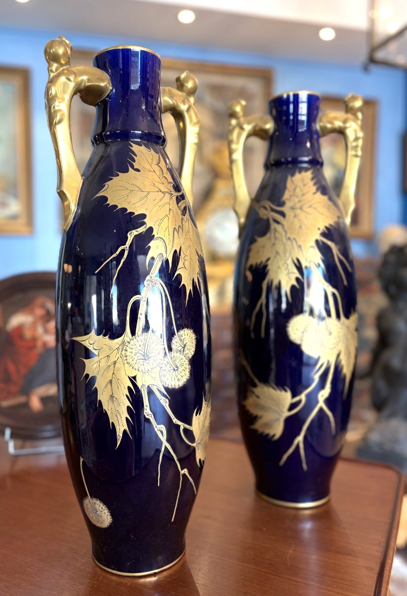 Large Vases From The Sainte Radegonde Collection By Gustave Asch-photo-2